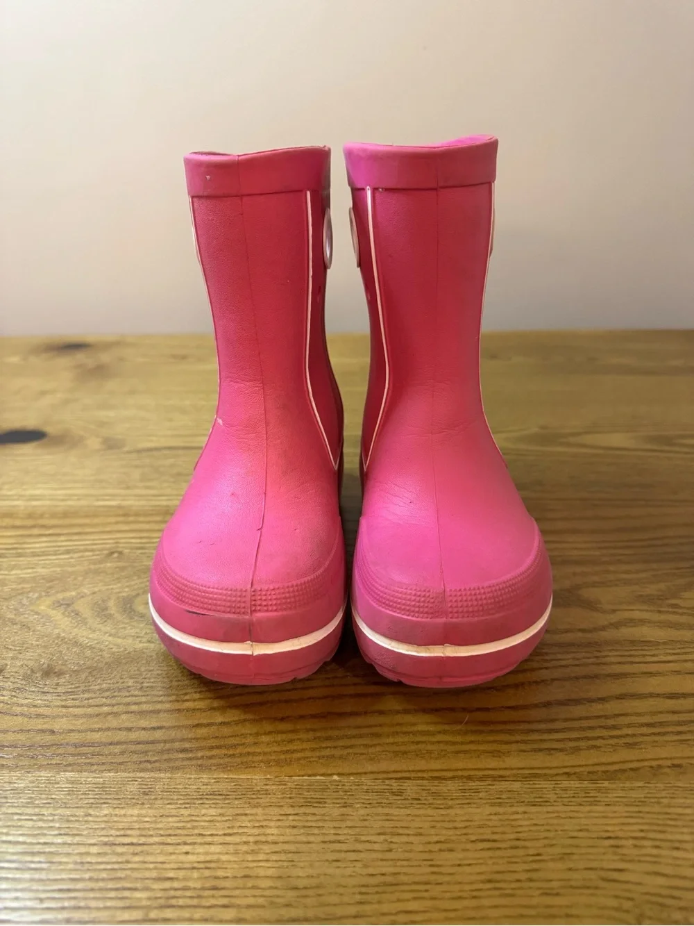 CROCS Kids Hot Pink Waterproof Pull-On Boots 12/13C